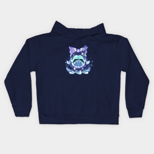 Aurora Dreams Squid Ink Cookie Pixel Kids Hoodie